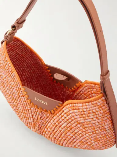 Loewe + Paula's Ibiza Swing Medium Leather-trimmed Raffia Shoulder Bag | Thumbnail 6 Loewe + Paula's Ibiza Swing Medium Leather-trimmed Raffia Shoulder Bag | Thumbnail 6