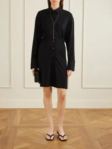 TOTEME Slouch Draped Jersey Midi Dress | Thumbnail 2 TOTEME Slouch Draped Jersey Midi Dress | Thumbnail 2