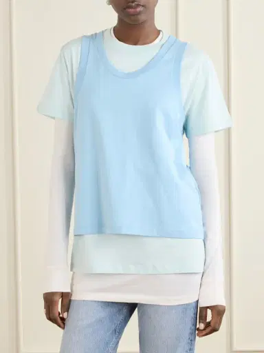Wardrobe.NYC Layered Cotton-jersey T-shirt | Thumbnail 3 Wardrobe.NYC Layered Cotton-jersey T-shirt | Thumbnail 3