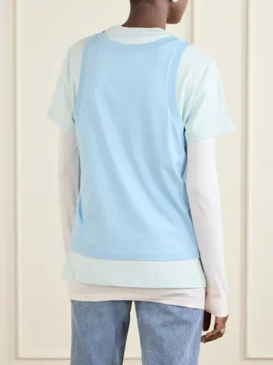Wardrobe.NYC Layered Cotton-jersey T-shirt | Thumbnail 4 Wardrobe.NYC Layered Cotton-jersey T-shirt | Thumbnail 4