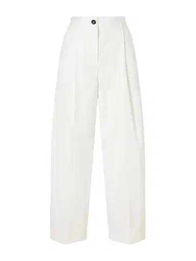 TOTEME Pleated Cotton Wide-leg Pants | Thumbnail 1