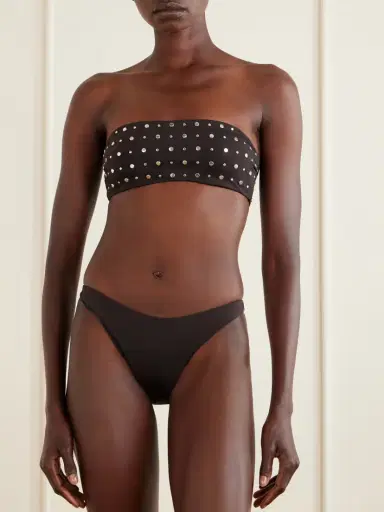 Staud Sara Strapless Studded Bikini Top | Thumbnail 2