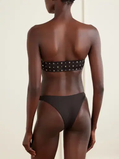 Staud Sara Strapless Studded Bikini Top | Thumbnail 3