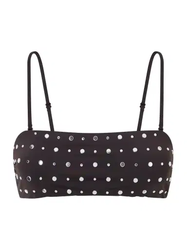Staud Sara Strapless Studded Bikini Top | Thumbnail 1