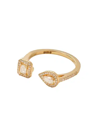 Messika My Twin Toi & Moi 18-karat Gold Diamond Ring | Thumbnail 1 Messika My Twin Toi & Moi 18-karat Gold Diamond Ring | Thumbnail 1