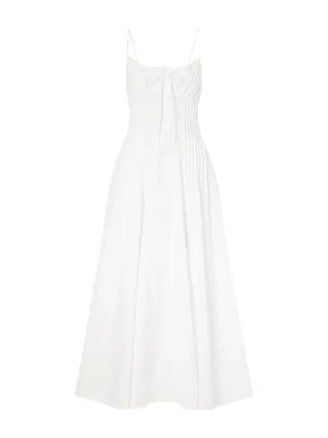Staud Margi Cotton-blend Midi Dress