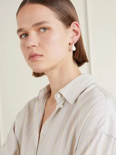 TOTEME Drop Crystal-embellished Gold-plated Earrings | Thumbnail 2 TOTEME Drop Crystal-embellished Gold-plated Earrings | Thumbnail 2