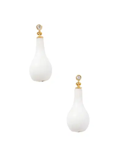 TOTEME Drop Crystal-embellished Gold-plated Earrings | Thumbnail 1 TOTEME Drop Crystal-embellished Gold-plated Earrings | Thumbnail 1