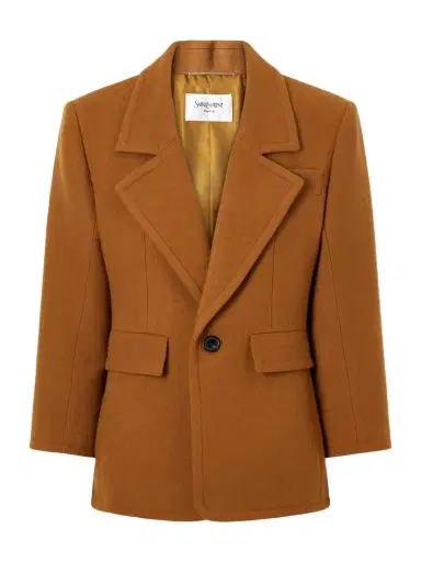 Saint Laurent Brushed Wool Blazer | Thumbnail 1