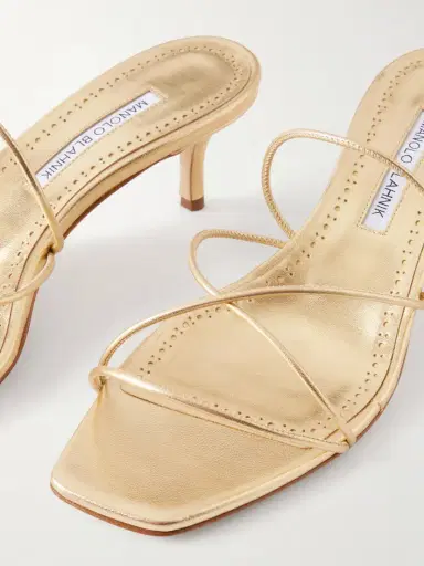 Manolo Blahnik Ninfemu 50 Leather Sandals | Thumbnail 5 Manolo Blahnik Ninfemu 50 Leather Sandals | Thumbnail 5