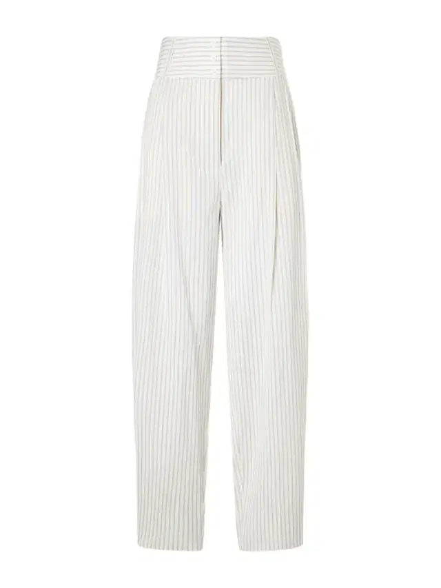 TOTEME Pleated Striped Cotton And Silk-blend Straight-leg Pants