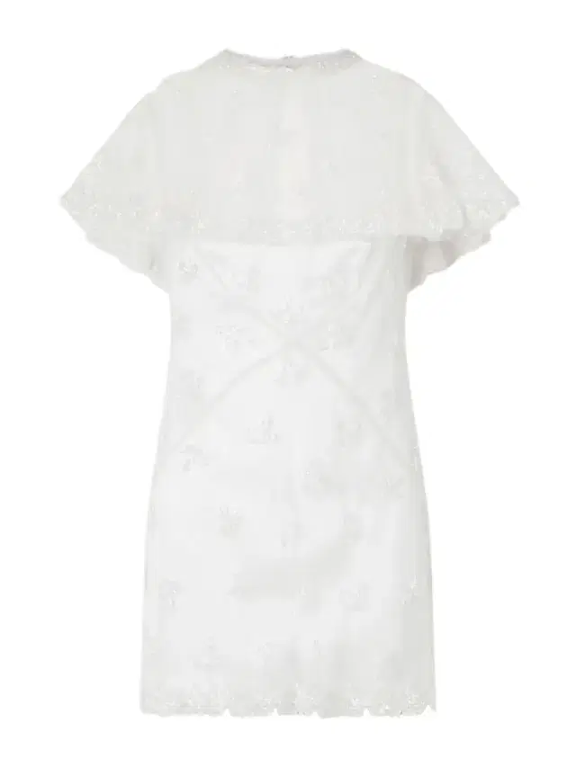Freya Cape-effect Embellished Tulle Mini Dress