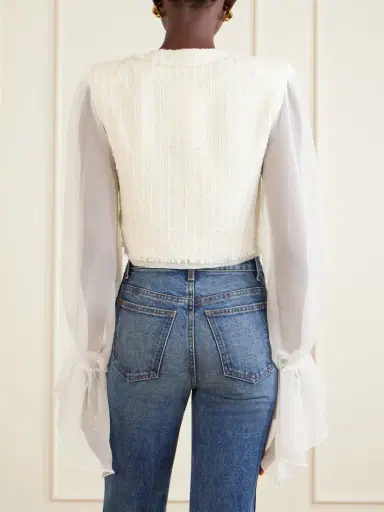 Balmain Brandebourg Tweed Blouse | Thumbnail 3 Balmain Brandebourg Tweed Blouse | Thumbnail 3