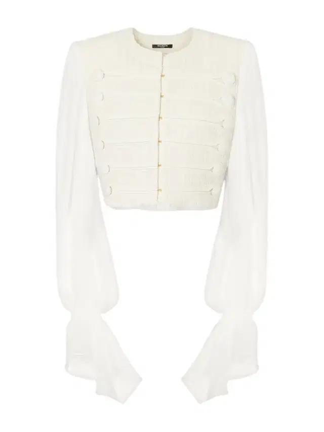 Balmain Brandebourg Tweed Blouse