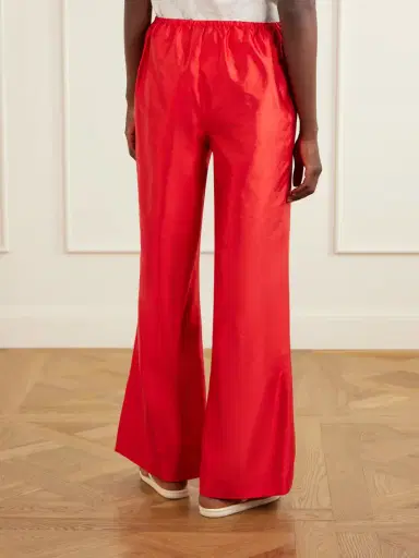 Staud Stroll Silk-dupioni Wide-leg Pants | Thumbnail 3 Staud Stroll Silk-dupioni Wide-leg Pants | Thumbnail 3