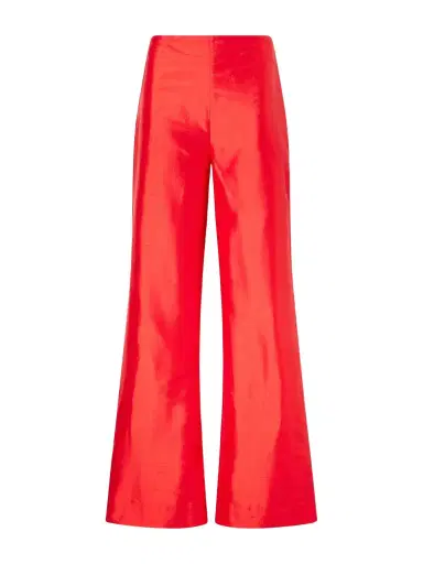 Staud Stroll Silk-dupioni Wide-leg Pants | Thumbnail 1 Staud Stroll Silk-dupioni Wide-leg Pants | Thumbnail 1