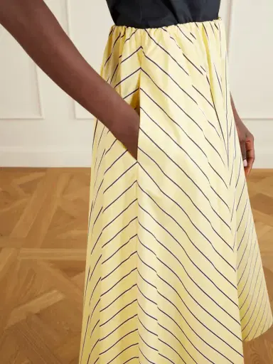 Staud Milano Striped Cotton-blend Maxi Skirt | Thumbnail 5 Staud Milano Striped Cotton-blend Maxi Skirt | Thumbnail 5
