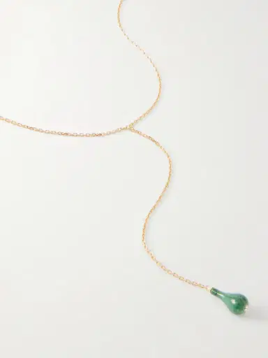 TOTEME plated, Jade And Swarovski Crystal Necklace | Thumbnail 4 TOTEME plated, Jade And Swarovski Crystal Necklace | Thumbnail 4