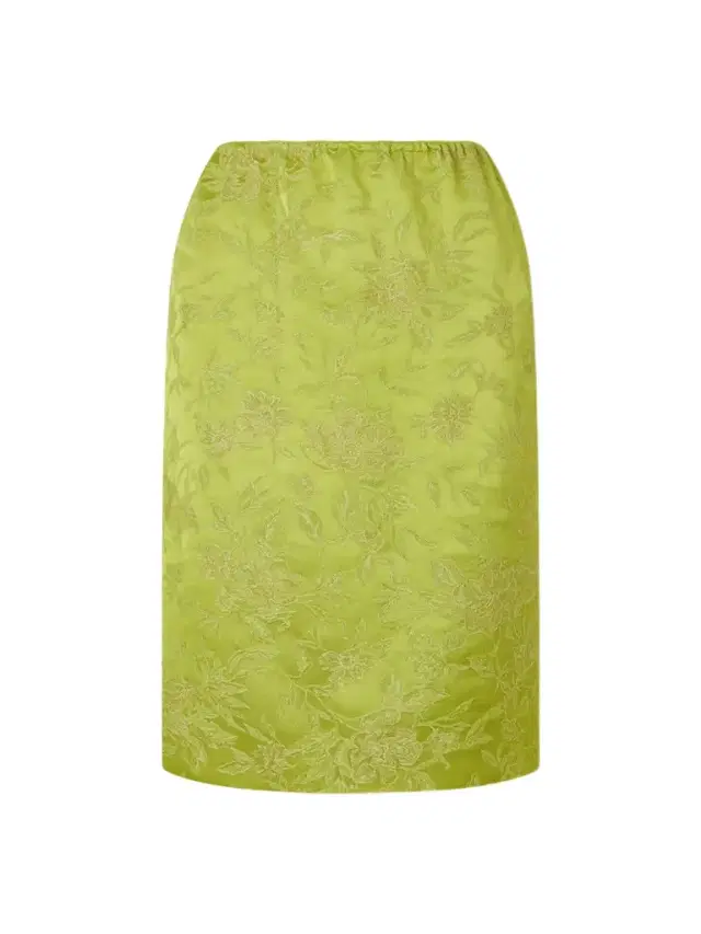 Floral-brocade Midi Skirt