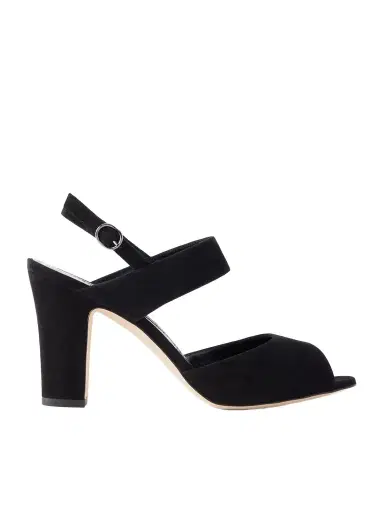 Manolo Blahnik Khiko 90 Suede Slingback Sandals | Thumbnail 1 Manolo Blahnik Khiko 90 Suede Slingback Sandals | Thumbnail 1