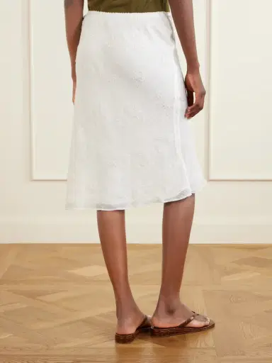 Staud Lucia Bead-embellished Crinkled Modal-blend Organza Midi Skirt | Thumbnail 4 Staud Lucia Bead-embellished Crinkled Modal-blend Organza Midi Skirt | Thumbnail 4