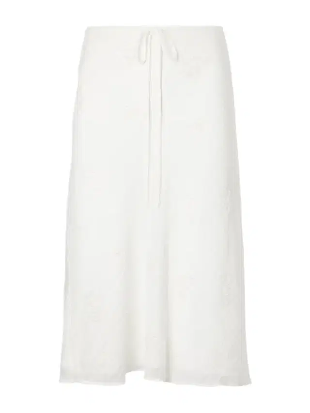 Lucia Bead-embellished Crinkled Modal-blend Organza Midi Skirt