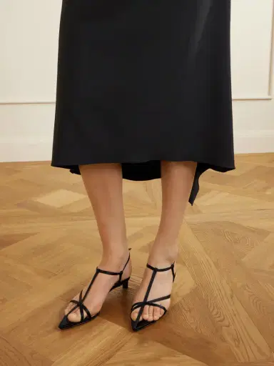 Jil Sander Cage Satin Sandals | Thumbnail 2