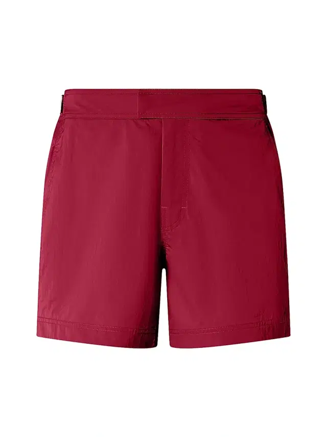 ZEGNA Men's 232 Road Brand Mark Rio Swim Trunks - Dark Pink