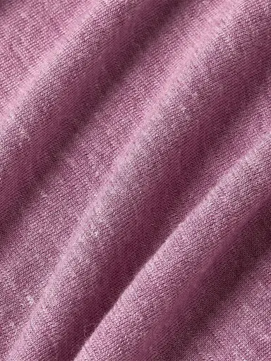 Zegna Men's Silk Cashmere and Linen Crewneck Sweater - Pink Melange - Size 48 | Thumbnail 5
