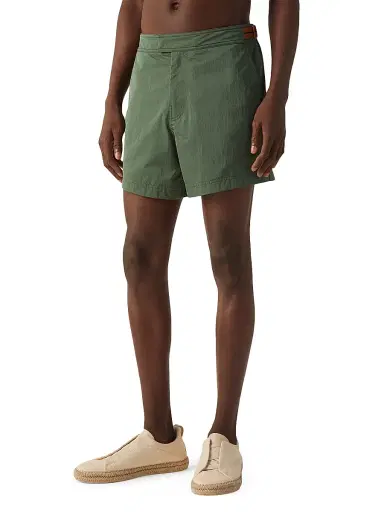 Zegna Men's 232 Road Brand Mark Rio Swim Trunks - Pine Green - Size XXL | Thumbnail 2 Zegna Men's 232 Road Brand Mark Rio Swim Trunks - Pine Green - Size XXL | Thumbnail 2