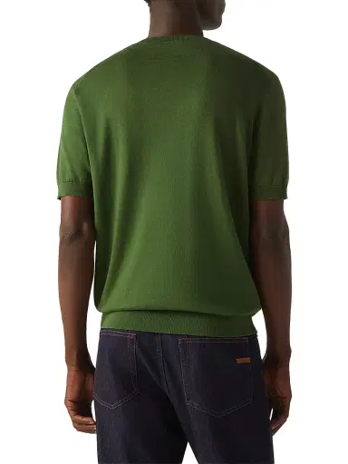 Zegna Men's Premium Cotton T-Shirt | Thumbnail 3