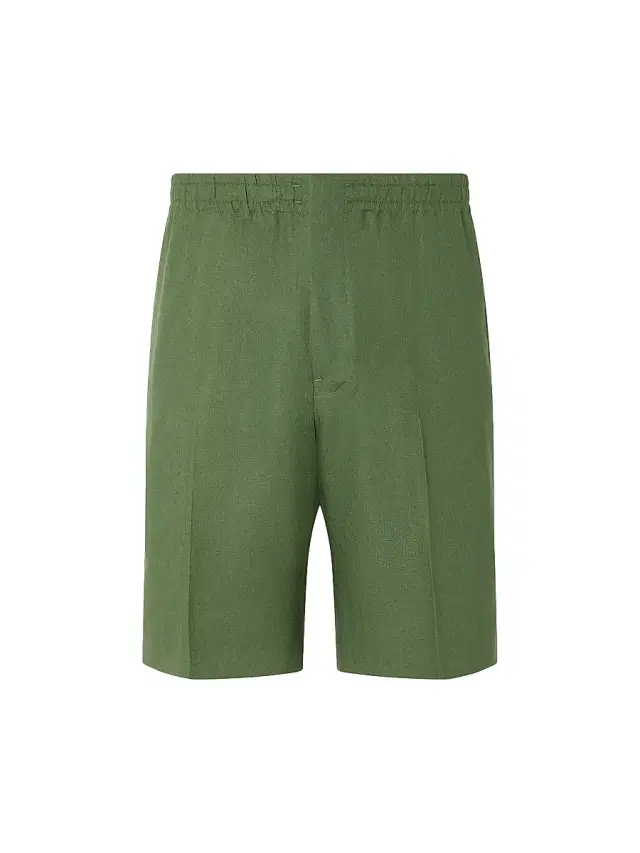 ZEGNA Men's Oasi Lino Shorts - Pine Green