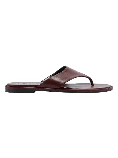 aeyde Women's Amaya Leather Flat Sandals - Port - Size 6.5 | Thumbnail 1 aeyde Women's Amaya Leather Flat Sandals - Port - Size 6.5 | Thumbnail 1