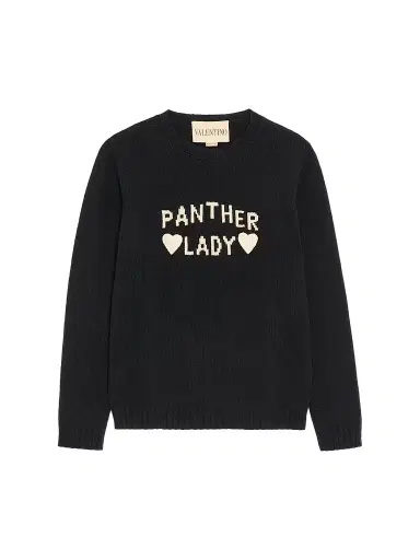 Valentino Garavani Women's Wool Sweater - Black Birch - Size Large | Thumbnail 1