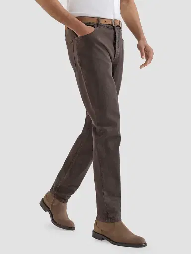 Brunello Cucinelli Men's Lightweight Denim Traditional Fit Five-Pocket Jeans - Brown - Size 50 | Thumbnail 3 Brunello Cucinelli Men's Lightweight Denim Traditional Fit Five-Pocket Jeans - Brown - Size 50 | Thumbnail 3