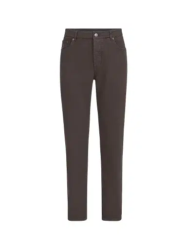 Brunello Cucinelli Men's Lightweight Denim Traditional Fit Five-Pocket Jeans - Brown - Size 50 | Thumbnail 1 Brunello Cucinelli Men's Lightweight Denim Traditional Fit Five-Pocket Jeans - Brown - Size 50 | Thumbnail 1