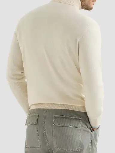 Brunello Cucinelli Men's Cashmere Turtleneck Sweater - Butter - Size 50 | Thumbnail 3 Brunello Cucinelli Men's Cashmere Turtleneck Sweater - Butter - Size 50 | Thumbnail 3