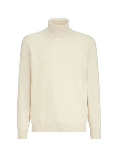 Brunello Cucinelli Men's Cashmere Turtleneck Sweater - Butter - Size 50 | Thumbnail 1 Brunello Cucinelli Men's Cashmere Turtleneck Sweater - Butter - Size 50 | Thumbnail 1
