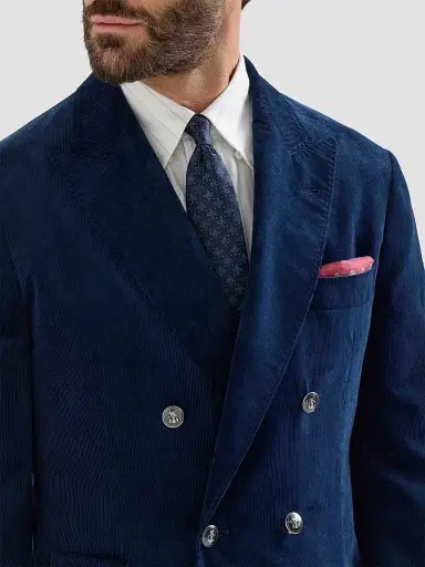 Brunello Cucinelli Men's Silk Tie with Geometric Floral Pattern | Thumbnail 3 Brunello Cucinelli Men's Silk Tie with Geometric Floral Pattern | Thumbnail 3