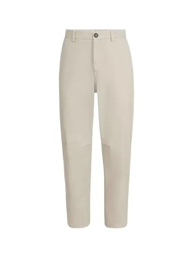 Brunello Cucinelli Men's Garment-Dyed Trousers in Peached Cotton Gabardine - Beige