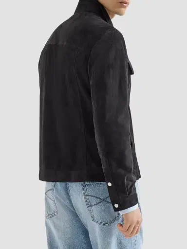 Brunello Cucinelli Men's Suede Four-Pocket Jacket | Thumbnail 3 Brunello Cucinelli Men's Suede Four-Pocket Jacket | Thumbnail 3