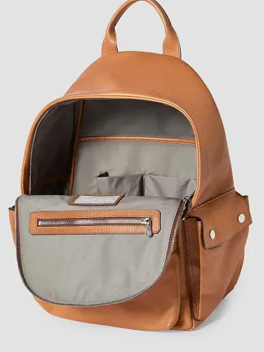 Brunello Cucinelli Men's Cowhide Travel Backpack - Cognac | Thumbnail 4