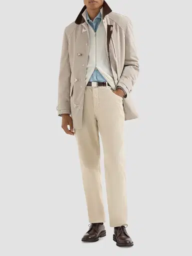 Brunello Cucinelli Men's Cashmere High-Neck Cardigan with Zipper - Panama - Size 52 | Thumbnail 2 Brunello Cucinelli Men's Cashmere High-Neck Cardigan with Zipper - Panama - Size 52 | Thumbnail 2
