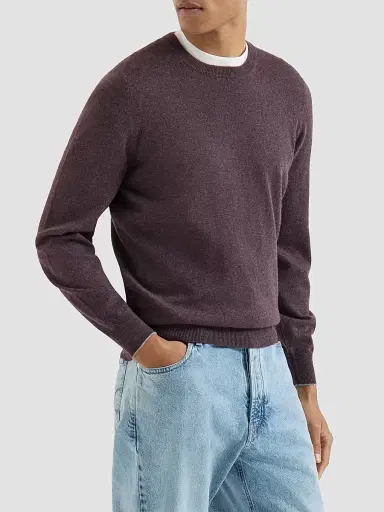 Brunello Cucinelli Men's Cashmere Sweater - Brown - Size 46 | Thumbnail 2