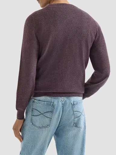 Brunello Cucinelli Men's Cashmere Sweater - Brown - Size 46 | Thumbnail 3