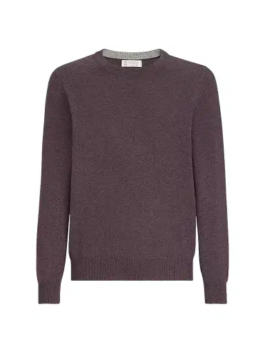 Brunello Cucinelli Men's Cashmere Sweater - Brown - Size 46 | Thumbnail 1