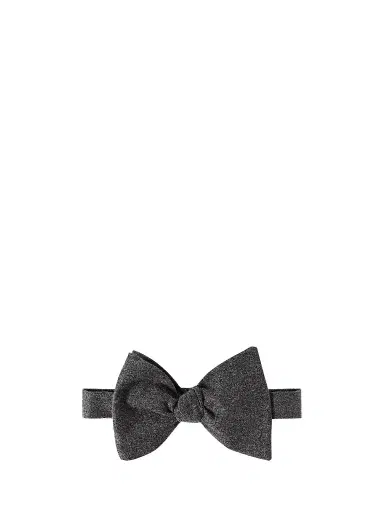 Brunello Cucinelli Men's Cashmere and Silk Lightweight Flannel Bow Tie | Thumbnail 1