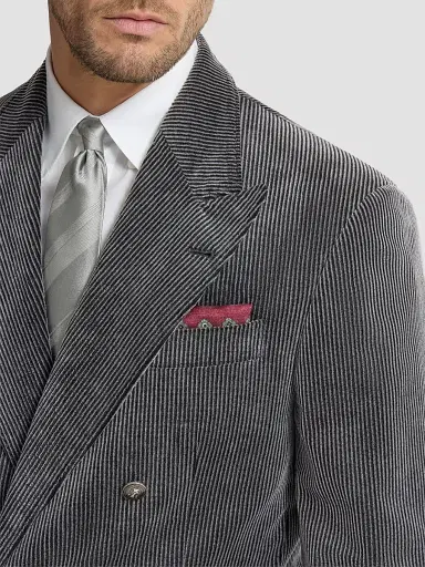 Brunello Cucinelli Men's Silk Pocket Square with Medallion Design - Burned | Thumbnail 3