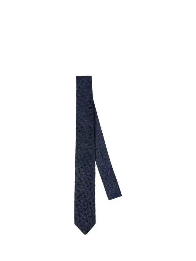 Brunello Cucinelli Men's Textured Silk Tie - Blue