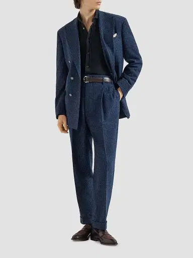 Brunello Cucinelli Men's Cotton Piqué Western Shirt | Thumbnail 2 Brunello Cucinelli Men's Cotton Piqué Western Shirt | Thumbnail 2